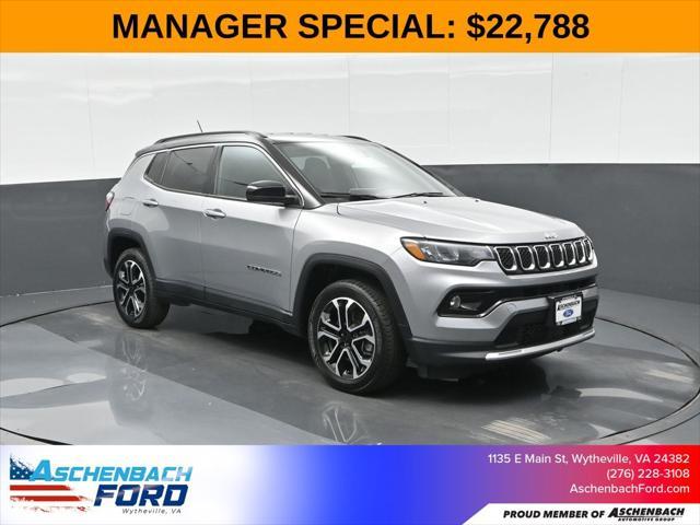 used 2023 Jeep Compass car, priced at $22,498