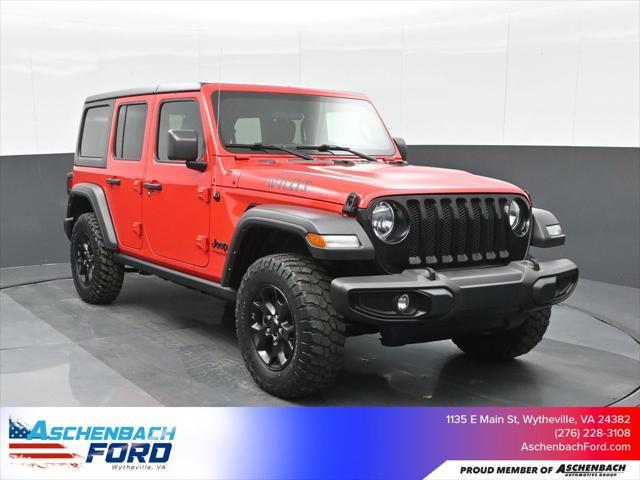 used 2021 Jeep Wrangler Unlimited car, priced at $28,500