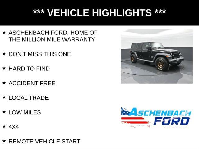used 2018 Jeep Wrangler Unlimited car, priced at $25,498