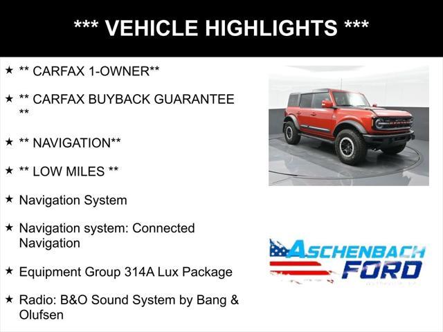 used 2022 Ford Bronco car, priced at $44,405