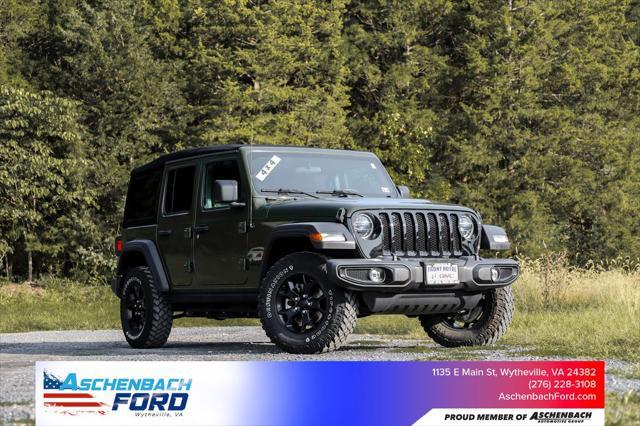 used 2021 Jeep Wrangler car, priced at $31,498