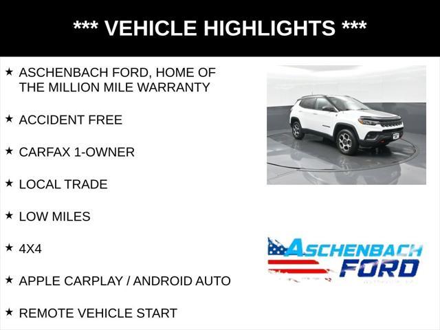 used 2022 Jeep Compass car, priced at $23,798