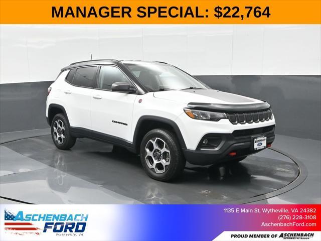 used 2022 Jeep Compass car, priced at $22,764