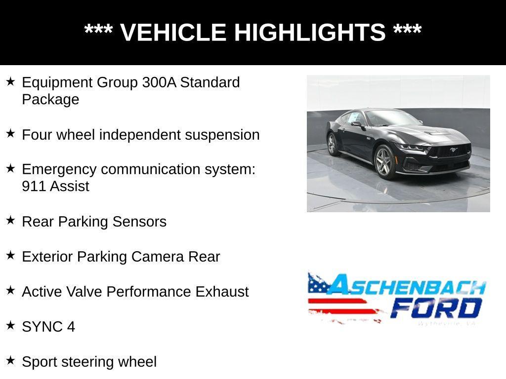 new 2025 Ford Mustang car, priced at $46,225