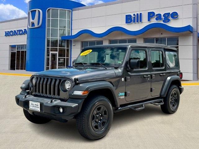 used 2018 Jeep Wrangler Unlimited car, priced at $20,500