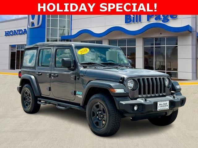 used 2018 Jeep Wrangler Unlimited car, priced at $20,500