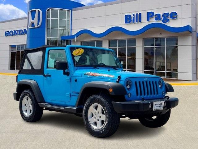 used 2017 Jeep Wrangler car, priced at $23,700