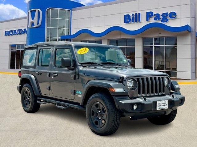 used 2018 Jeep Wrangler Unlimited car, priced at $22,300