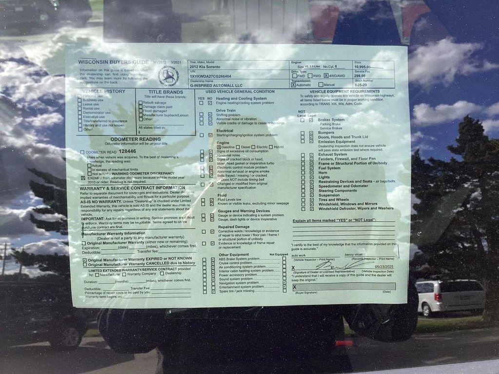 used 2012 Kia Sorento car, priced at $9,995