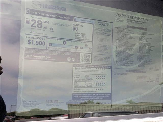 new 2025 Mazda CX-5 car, priced at $33,268