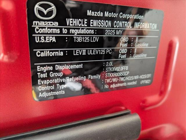 new 2025 Mazda MX-5 Miata car, priced at $35,260