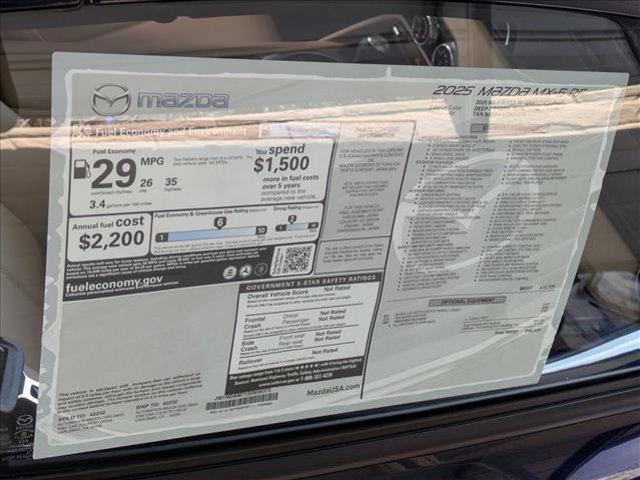 new 2025 Mazda MX-5 Miata RF car, priced at $40,505
