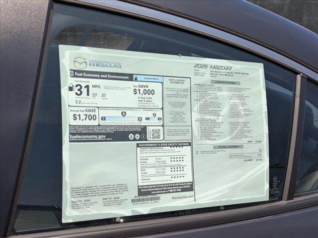 new 2025 Mazda Mazda3 car, priced at $26,265