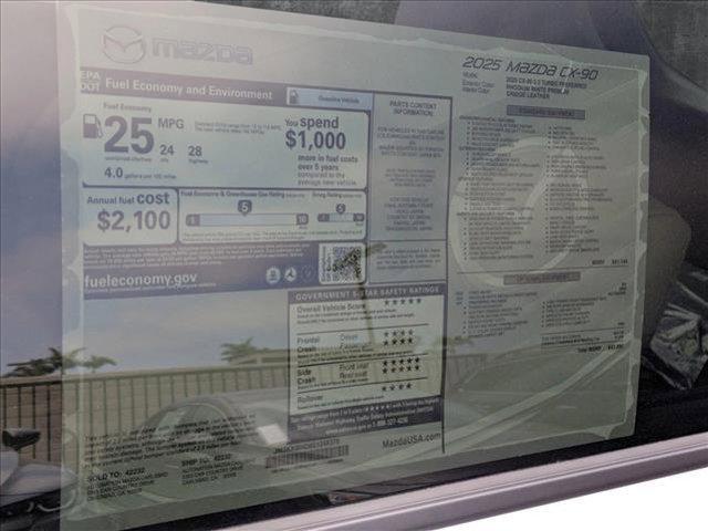 new 2025 Mazda CX-90 car, priced at $39,403