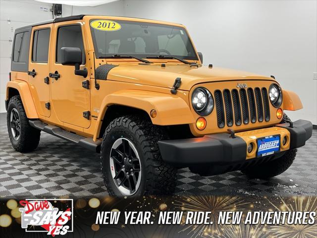 used 2012 Jeep Wrangler Unlimited car, priced at $17,998