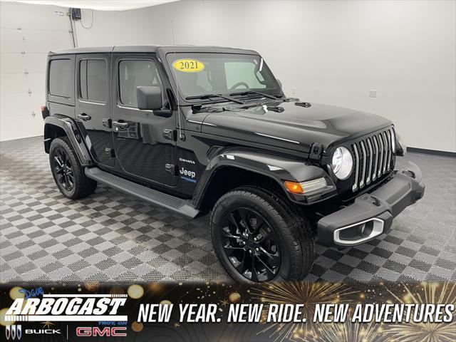 used 2021 Jeep Wrangler Unlimited 4xe car, priced at $30,648