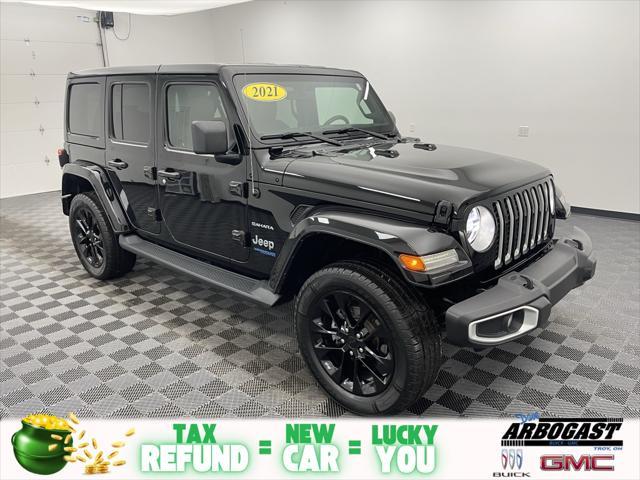 used 2021 Jeep Wrangler Unlimited 4xe car, priced at $27,257