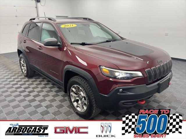 used 2021 Jeep Cherokee car, priced at $22,819