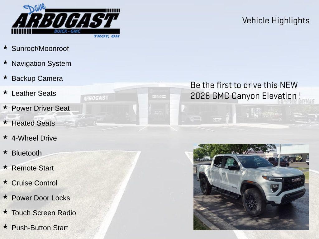 new 2026 GMC Canyon car, priced at $49,997
