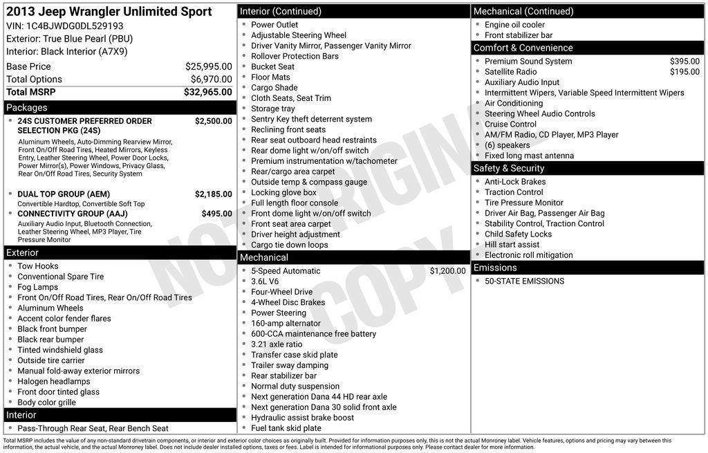 used 2013 Jeep Wrangler Unlimited car, priced at $17,495