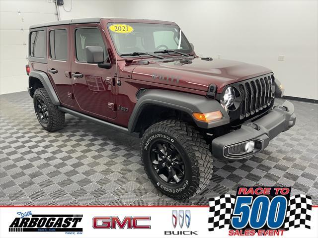 used 2021 Jeep Wrangler car, priced at $31,987