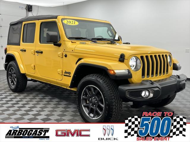 used 2021 Jeep Wrangler Unlimited car, priced at $30,188