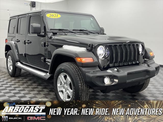 used 2021 Jeep Wrangler Unlimited car, priced at $30,298