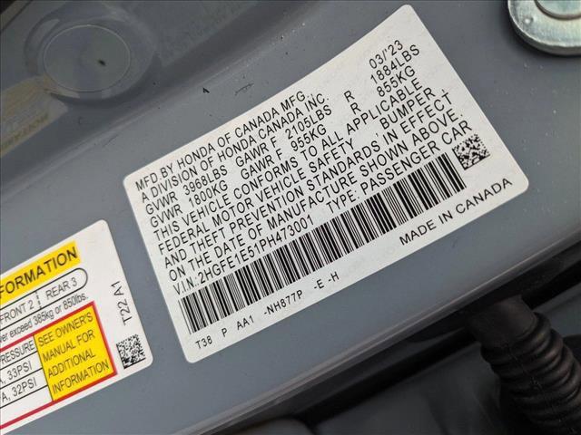 used 2023 Honda Civic Si car, priced at $26,997