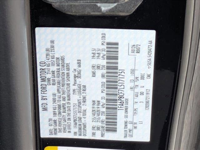 used 2020 Ford Mustang car, priced at $38,600