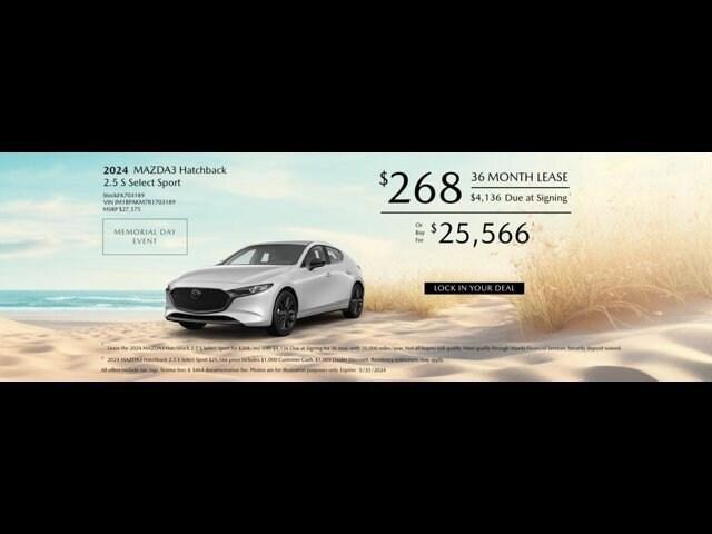 new 2024 Mazda Mazda3 car, priced at $25,566