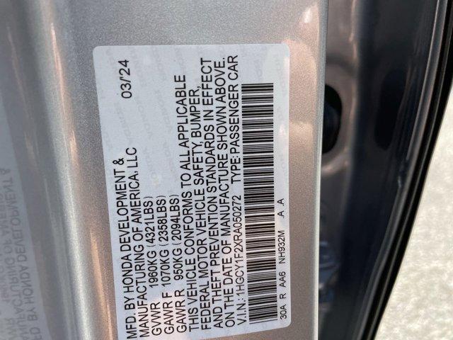 new 2024 Honda Accord car, priced at $27,870