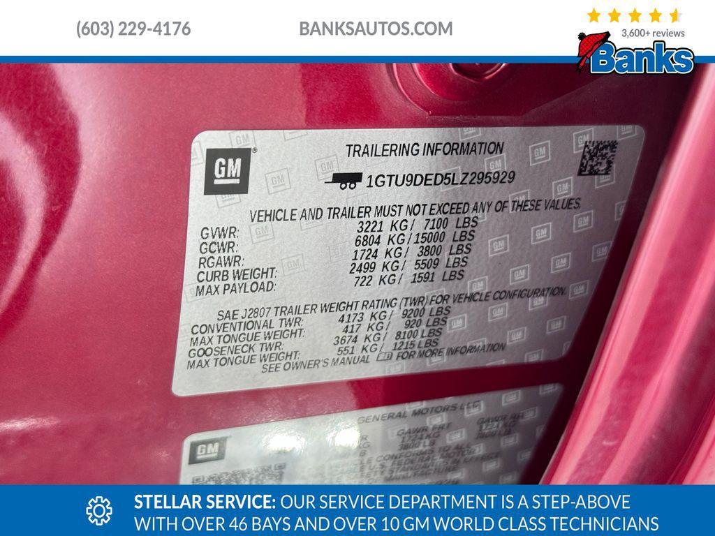 used 2020 GMC Sierra 1500 car, priced at $33,487