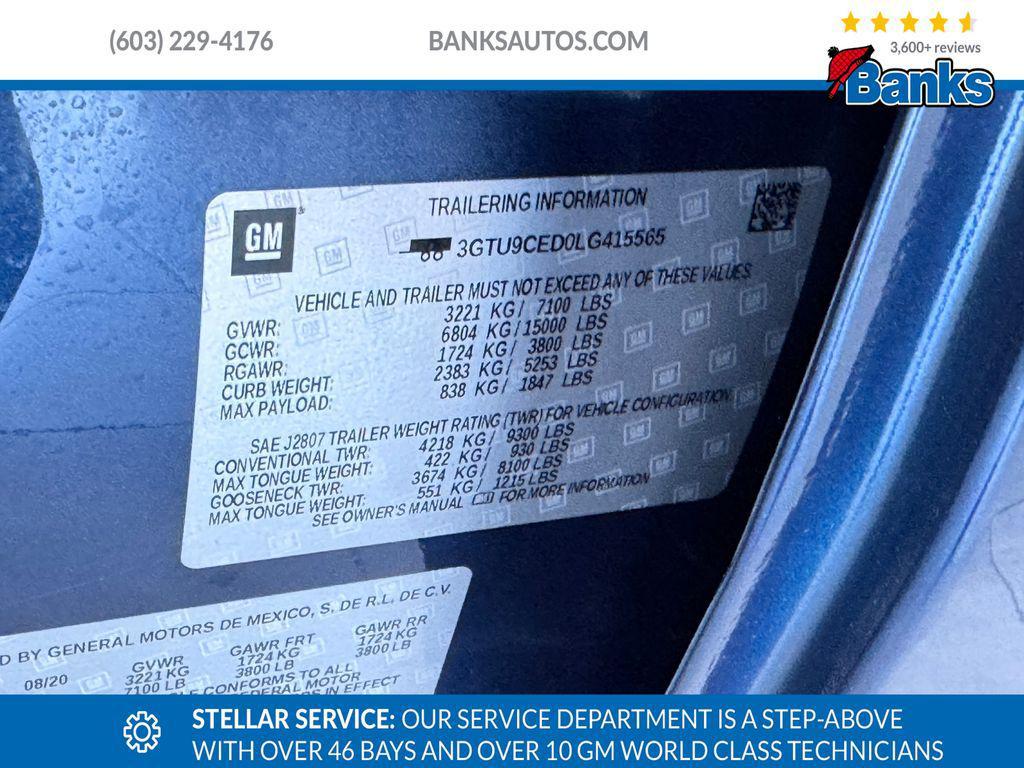 used 2020 GMC Sierra 1500 car, priced at $31,987