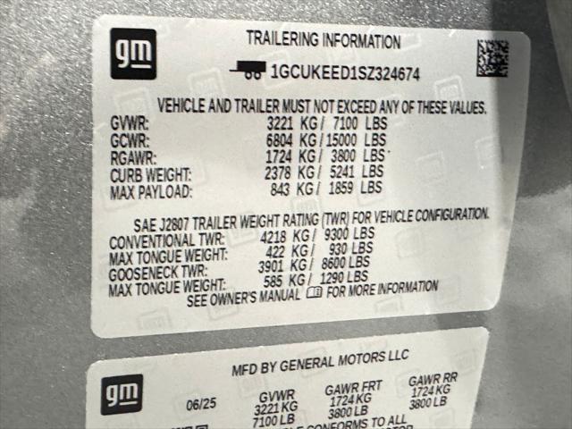 new 2025 Chevrolet Silverado 1500 car, priced at $55,114