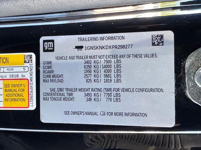 used 2023 Chevrolet Tahoe car, priced at $48,987