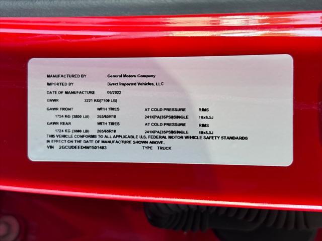 used 2022 Chevrolet Silverado 1500 car, priced at $44,487