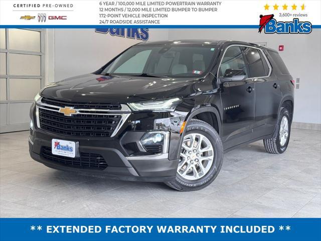 used 2022 Chevrolet Traverse car, priced at $29,487