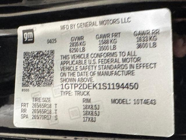 new 2025 GMC Canyon car, priced at $49,285