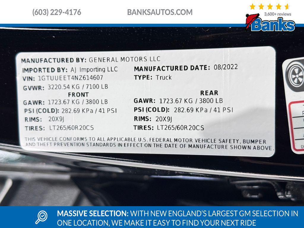 used 2022 GMC Sierra 1500 car, priced at $50,487