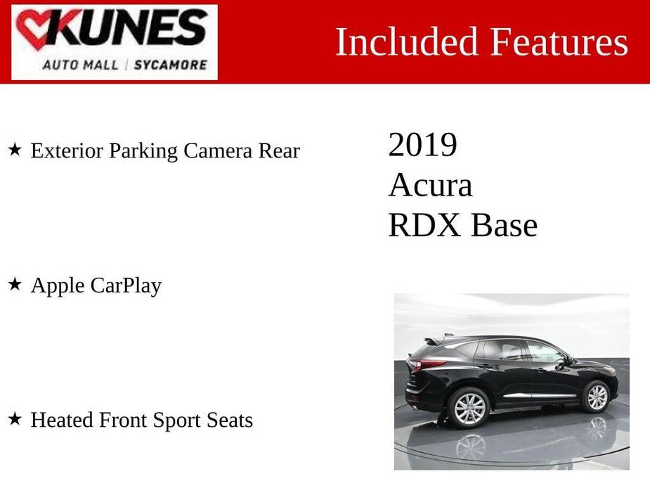 used 2019 Acura RDX car, priced at $23,258