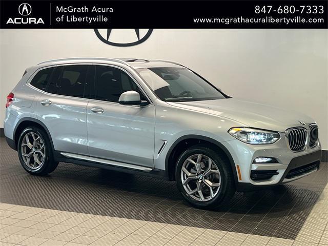 used 2021 BMW X3 car, priced at $27,750