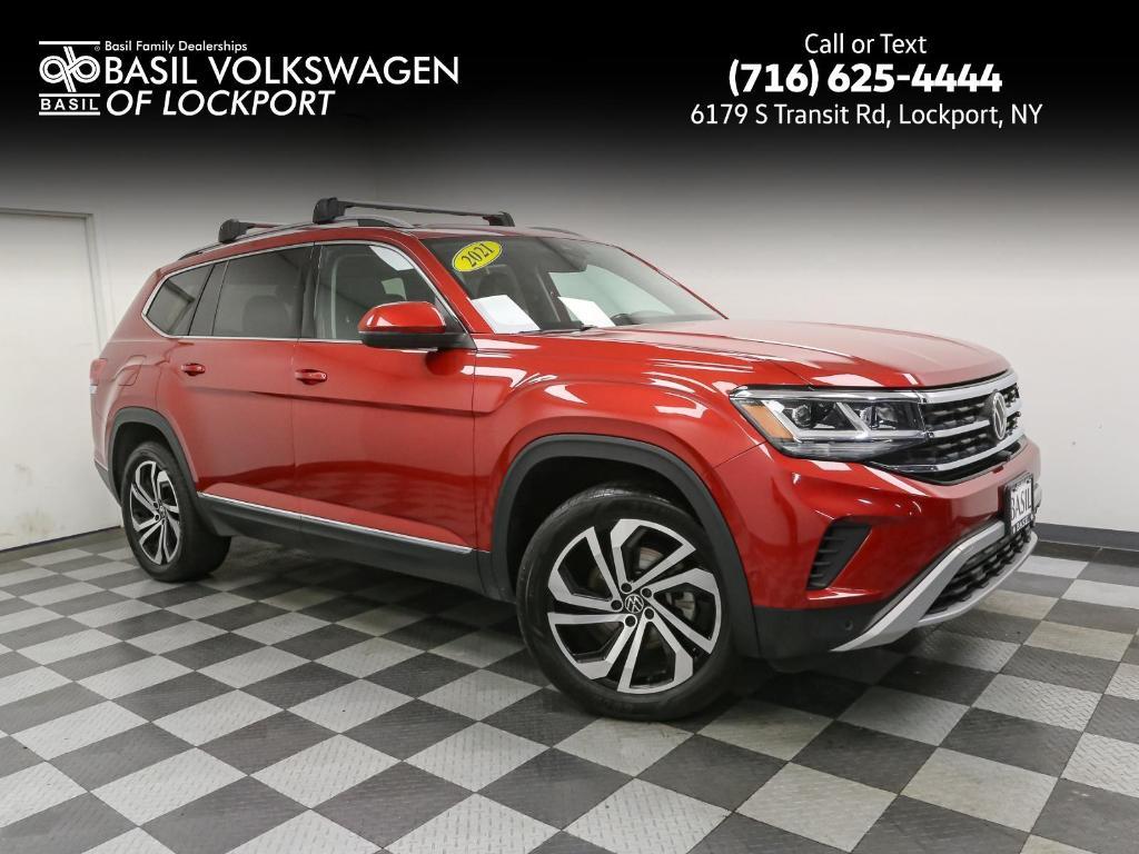 used 2021 Volkswagen Atlas car, priced at $18,479