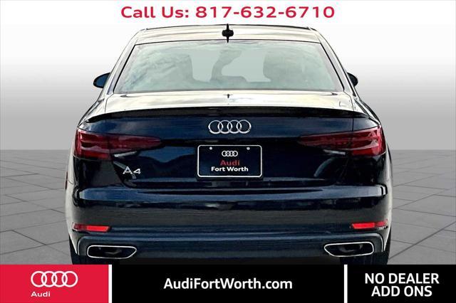 used 2019 Audi A4 car, priced at $20,000