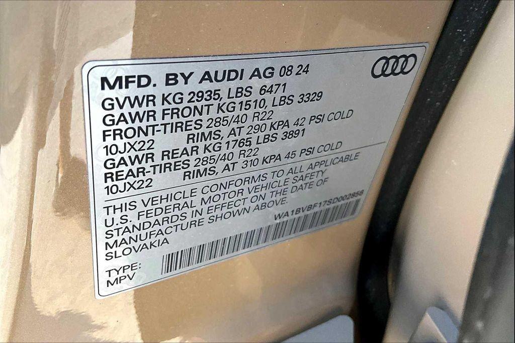 new 2025 Audi Q8 car, priced at $83,004