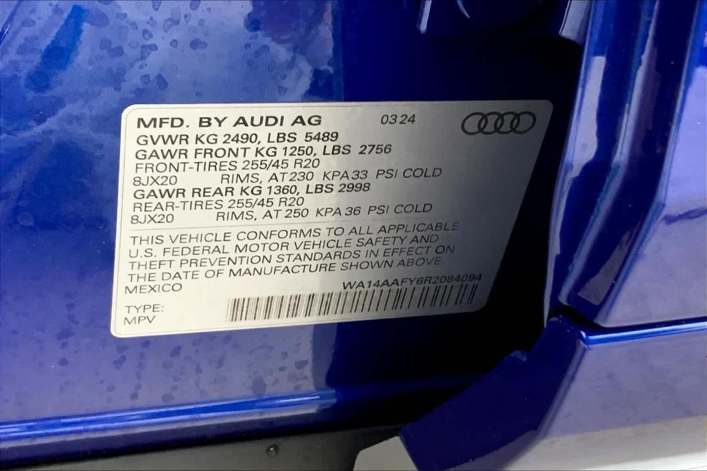 new 2024 Audi Q5 car, priced at $52,895