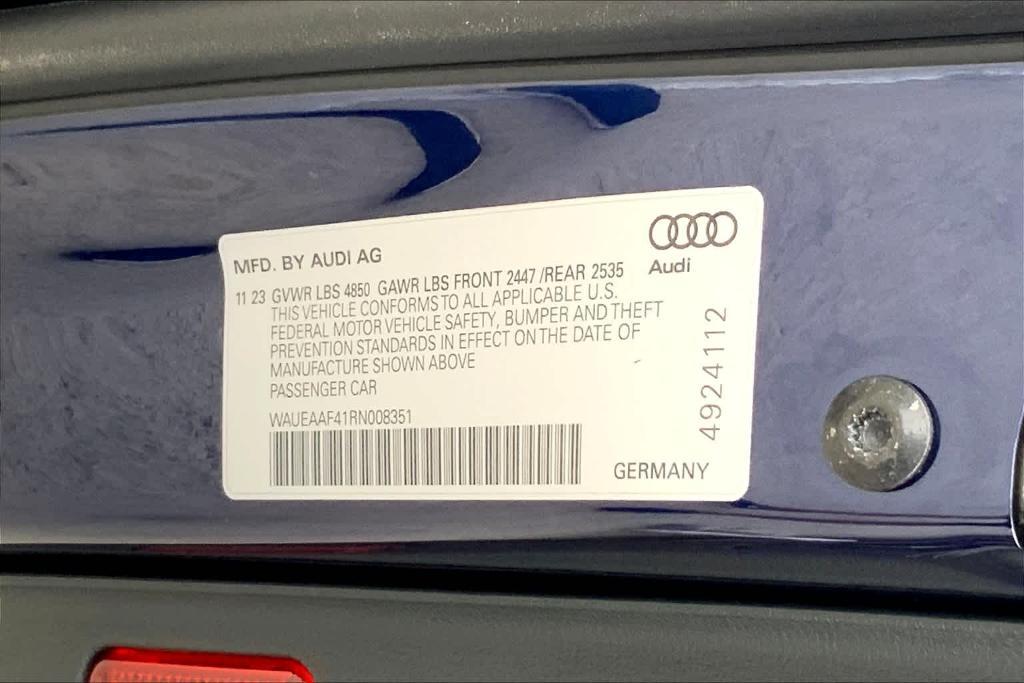 new 2024 Audi A4 car, priced at $50,015