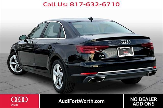 used 2019 Audi A4 car, priced at $15,000