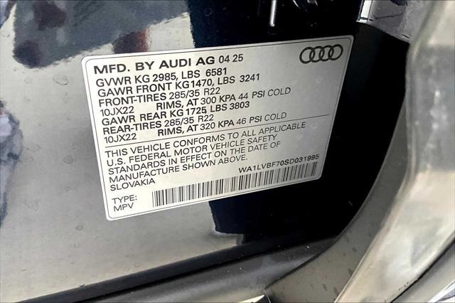 new 2025 Audi Q7 car, priced at $78,950