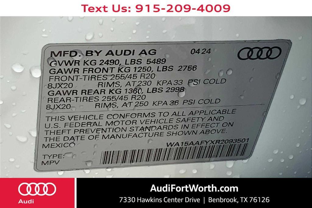 new 2024 Audi Q5 car, priced at $58,915