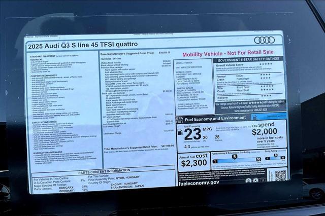 new 2025 Audi Q3 car